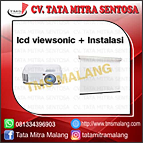 1 set LCD Viewsonic + Instalasi