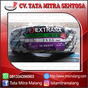 Kabel Serabut Putih 2x2,5 1 Roll 50m Extrana