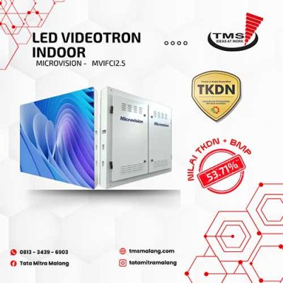MICROVISION VIDEOTRON P2.5 3.840 MM x 2.400 MM DAN SYSTEM AUDIO VIDEO VISUAL
